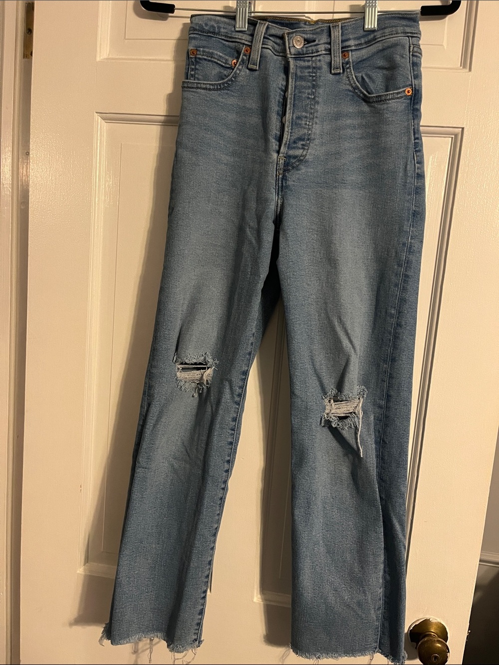 Levi Strauss Light Blue Distressed Women’s Jeans